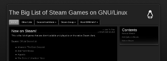 The Big List of Steam games on Linux