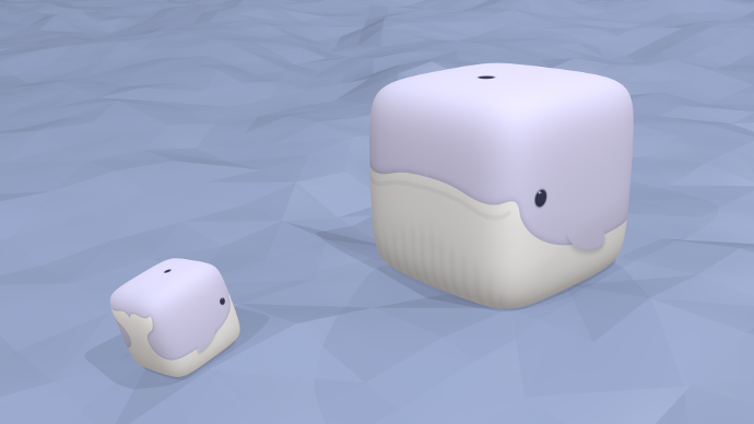 The first cubewhale render